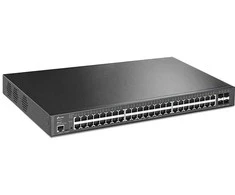 Šakotuvas TP-Link Omada 48 prievadų gigabito ir 4 prievadų 10GE SFP+ L2+ valdomas komutatorius su 48 prievadų PoE+, valdomas, L2+, gigabito Ethernet (10/100/1000), maitinimas per Ethernet (PoE), montuojamas į stelažą, 1U