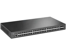 Šakotuvas TP-Link Omada 48 prievadų gigabito L2+ valdomas komutatorius su 4 SFP lizdais, valdomas, L2+, gigabito Ethernet (10/100/1000), montuojamas į stelažą, 1U