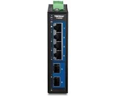 Šakotuvas TRENDnet 6-Port Industrial 2.5G DIN-Rail Switch with 10G SFP