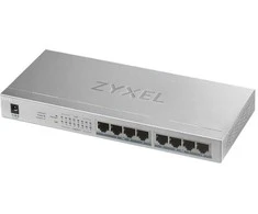 Šakotuvas Zyxel GS1008HP, nevaldomas, Gigabit Ethernet (10/100/1000), Power over Ethernet (PoE)