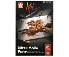 Sakura Koi Mixed media paper pad | 21 x 29.7 cm (A4), 290 g, 12 sheets (ROY-94120002)