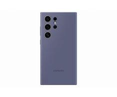 Dėklas „Samsung Galaxy S24 Ultra“ silikoninis dangtelis, violetinis