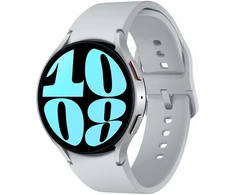 Išmanusis laikrodis Samsung Galaxy Watch 6 LTE, 44 mm, Sidabrinės spalvos korpusas su pilkos spalvos dirželiu