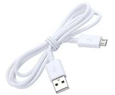 Samsung USB 2.0/micro USB, 1 m, 1 m, USB A, Micro-USB A, USB 2.0, Kištukas/Kištukas, Balta