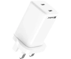 Sandberg kintamosios srovės įkroviklis su dvigubu USB-C, PD65W, JK