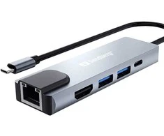 Sandberg 336-99 USB-C 5in1 kelioninis dokas-saugykla