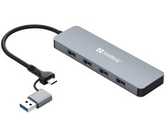 Sandberg USB-C/A iki 4xUSB 3.0 Hub
