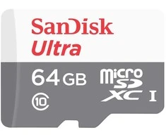 Atminties kortelė SanDisk Ultra Micro SDXC UHS-I Class 10, 64 GB, su adapteriu