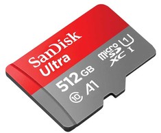 Atminties kortelė Tab SanDisk Ultra MikroSDXC 512 GB klasė 10 UHL- / U1 A1 (SDSQUAC- 512G- GN6FA)