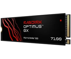 „SanDisk Optimus GX 7100 SSD“ – SSD – 4 TB – vidinis – M.2 2280 – PCIE 4.0 x4 (NVME) (SDSP71400TAN-000E0)