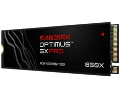 Dysk SSD SanDisk Optimus GX PRO 850X - SSD - zaszyfrowany - 4 TB - wewnętrzny - M.2 2280 D5-M (M.2 2280 D5-M) - PCIE 4.0 x4 (NVME) - TCG Opal Encryption 2.01
