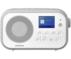 Sangean DPR-42BT baltai pilkas nešiojamas DAB+ / FM-RDS „Bluetooth“ imtuvas