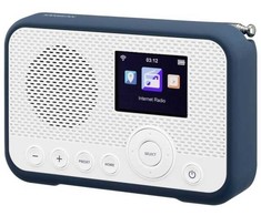 Radio Sangean Sangean WFR-39 Internet Taschenradio Internet, DAB, UKW Internetradio, UKW, WLAN Spotify, Weckfunktion, wiederaufladbar Weiß, Blau (A500466)