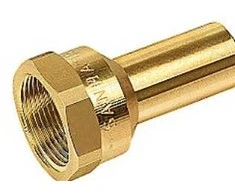 Sanha Pereinamoji įvorė 11/4 - 11/4x35 mm lygiam Cu presui. M ir V formos žandikauliai. Pistoleto metalo.