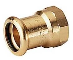 Sanha Pereinamoji įvorė 3/4x15 mm - 3/4x15 mm Cu presavimo detalė. M ir V formos žandikauliai. Pistoleto metalo.