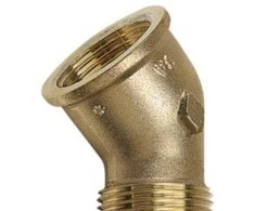 Sanha PURAFIT kampas 1,1/2 mf/np.45° - silicio bronza. Be švino.