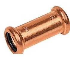 Sanha Slankiojanti įvorė 22 mm, raudonas žalvaris - Cu presas. M ir V formos žandikauliai. Raudonas žalvaris