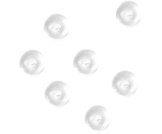 Santex Balti konfeti karoliukai, 7 mm