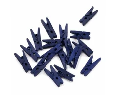 Santex Navy mėlynas mini clips, 24 pcs