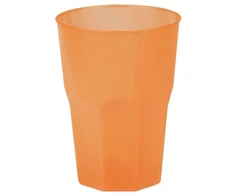 Santex Oranžinis plastikas drinking glasses 420 ml, 6 pcs