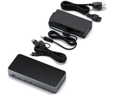 Satechi trigubas 4K ekranas, laidinis, dokas, 1000 Mbit/s, juoda, sidabrinė, 4K „Ultra HD“, 60 Hz