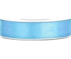 Party Deco Juostelė satino 12mm/25m žydra