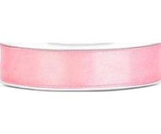 Party Deco Juostelė satino 12mm/25m šviesiai rožinė
