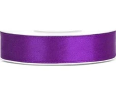 Party Deco Juostelė satino 12mm/25m tamsiai violetinė