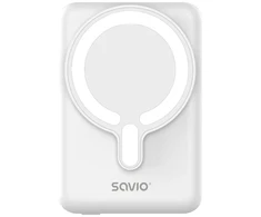 Savio BA-13 power bank 10000 mAh Wireless charging Baltas