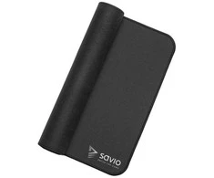 Savio Juodas Edition Precision Control L, Juodas, Monochromatic, Rubber, Non-slip base, Pelės kilimėlis žaidimams