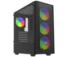 Savio Noctis Flow RGB, Kubas, PC, Juoda, ATX, Mini-ITX, Stiklas, Namai / Biuras
