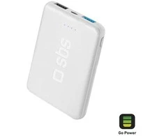 Powerbank SBS 5000 mAh kišenė 2xUSB balta #