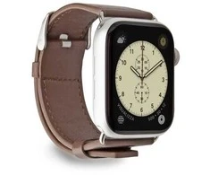 Case4Me SBS ekologiškos odos dėklas „Apple Watch“ laikrodžiui (42/44/45/49 mm). Rudas.