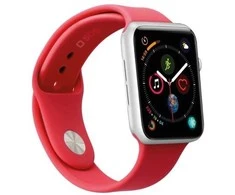 Case4Me SBS silikoninis laikrodžio dirželis, skirtas „Apple Watch 38/40/41 mm“. Raudonas.