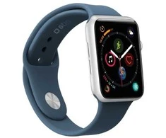 Case4Me SBS silikoninis laikrodžio dirželis, skirtas „Apple Watch 42/44/45/49 mm“. Mėlynas