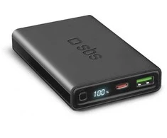 SBS Powerbank 10.000 mAh Power Delivery 20W mit LCD-Ekranas juodas