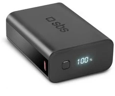 SBS Powerbank 20.000 mAh Power Delivery 20W mit LCD-Ekranas juodas