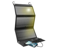 SBS tragbares Solarladegerät 21W 2x USB juodas