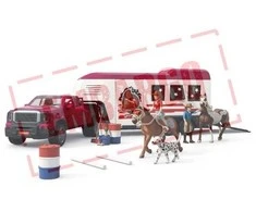 SCHLEICH HORSE CLUB Sunkvežimis ir priekaba prie ežero