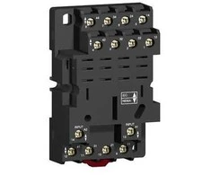 Schneider Espana „Schneider RPZF4 Lizdas RPZ“, mišrūs kontaktai, 16A, 250 V, varžtiniai gnybtai, relei RMX4.. RPZF4