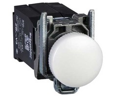 Schneider Electric Indikacinė lemputė XB4 440VAC LED transformatorius balta