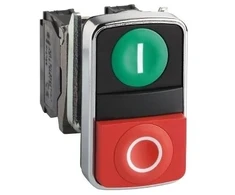 „Schneider Electric“ valdymo mygtukas 22 mm dvigubas raudonas/žalia su spyruokliniu grąžinimu 1Z 1R (XB4BL73415)
