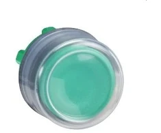 SCHNEIDER ELECTRIC Ø22 mm mygtuko galvutė. Spyruoklinis grįžimas be funkcinio simbolio ant mygtuko. Spalva: Žalia. Silikoninis dangtelis