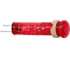 Schneider Electric XVL, raudonas signalinis žibintas, montuojamas ant skydo, 8 mm išpjova, IP40, IP65, apvalus