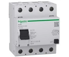 Schneider Electric Acti9 RCCB RCD 4P 125A 300mA B tipo AC/DC