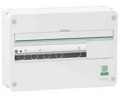 SCHNEIDER ELECTRIC Dangtelis sieninis grupinis skirstomasis skydas Resi9 CX 1 eilė 18 modulių Baltas RAL9003 be durelių