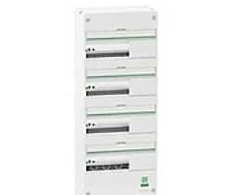 Schneider Electric Dangtelis ant sienos montuojamas grupinis skirstomasis skydas „Resi9 CX“ 4 eilučių 13 modulių baltas RAL9003 be durelių