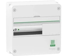 Schneider Electric Dangtelis ant sienos montuojamas grupinis skirstomasis skydas „Resi9 CX“ 1 eilė 13 modulių baltas RAL9003 be durelių