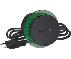SCHNEIDER ELECTRIC Stalinis lizdas su USB A/C, tamsiai pilkas