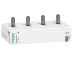 Schneider Electric Energijos jutiklis „Resi PowerTag 3PN“ su nuliu dešinėje, skirtas montuoti viršuje, tiesioginis matavimas iki 63 A